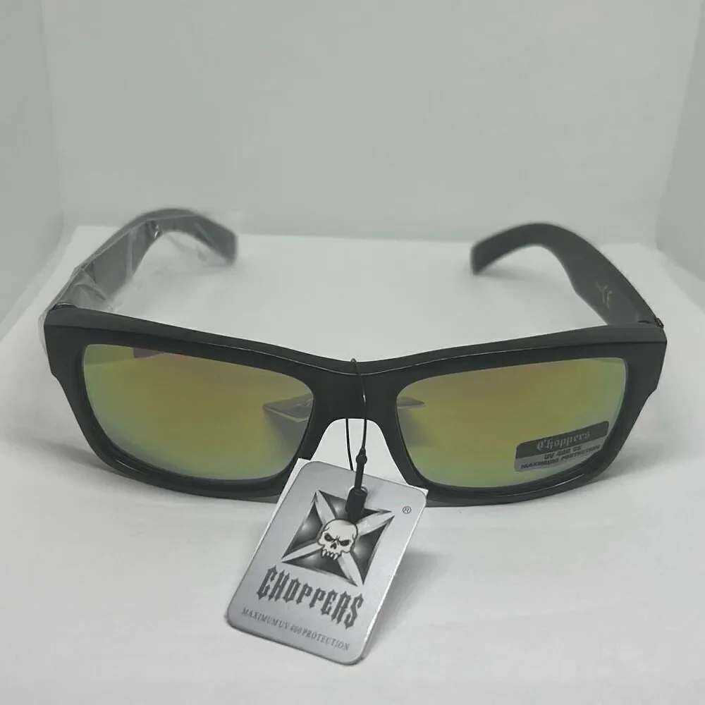 Choppers Biker Flame Mirrored Sunglasses